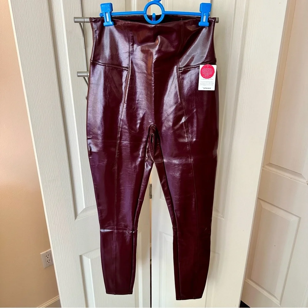 Spanx Faux Leather Leggings - Picture 1 of 5